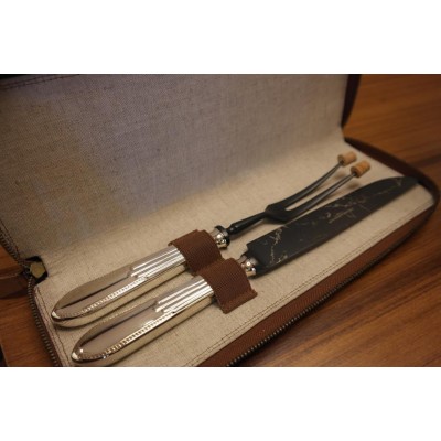 Belvedere 150 Gümüş Kaplama 2`Li 31,80 Cm Et Çatalı ve Bıçağı