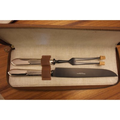 Belvedere 150 Gümüş Kaplama 2`Li 31,80 Cm Et Çatalı ve Bıçağı