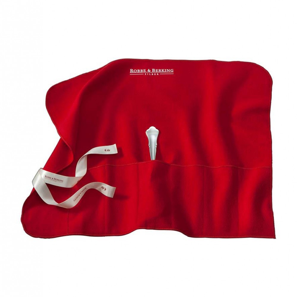 Fabric Cutery Red 6 Bölmeli Kadife Kese