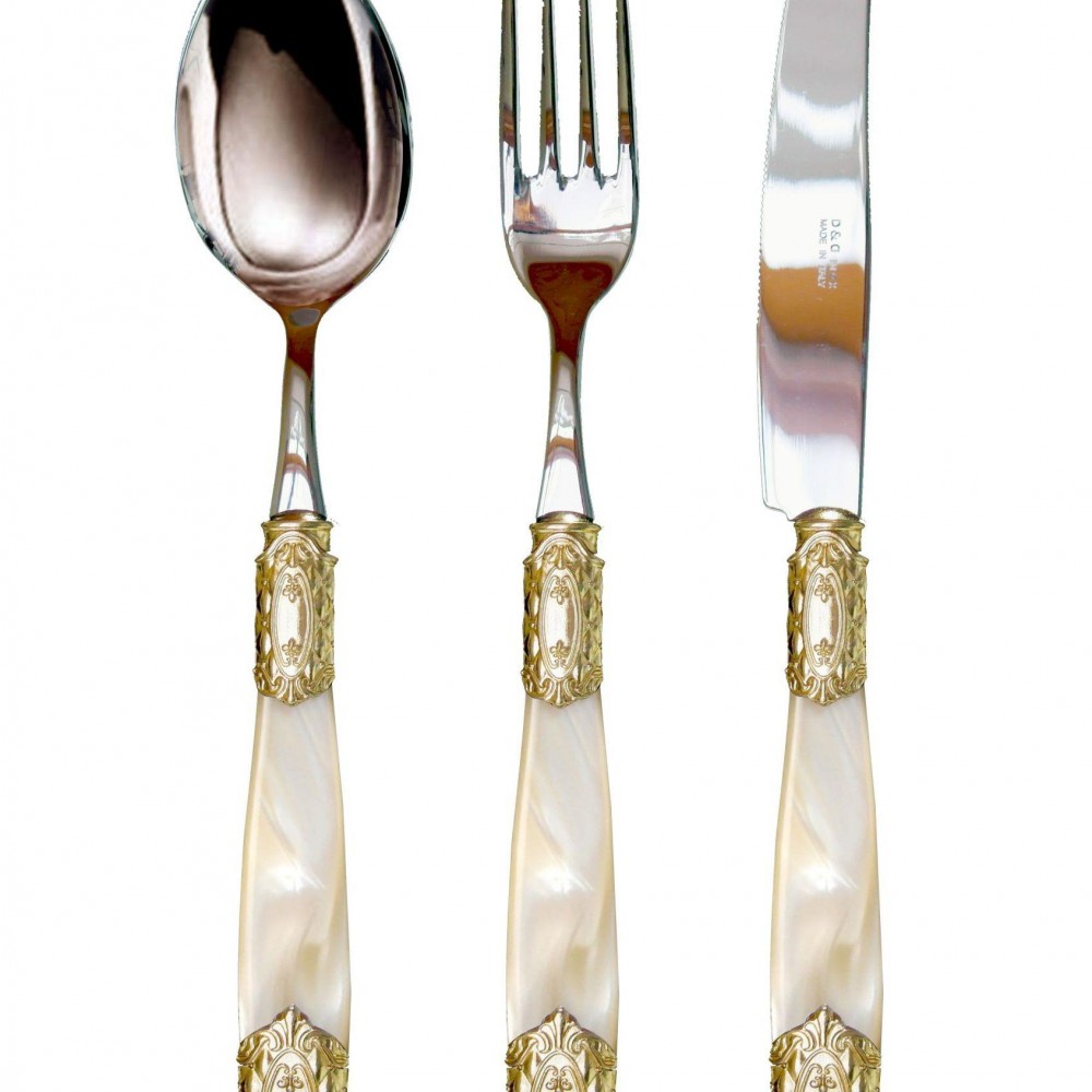 Queen Gold Steel 75 Parça Çatal,Bıçak ve Kaşık Seti