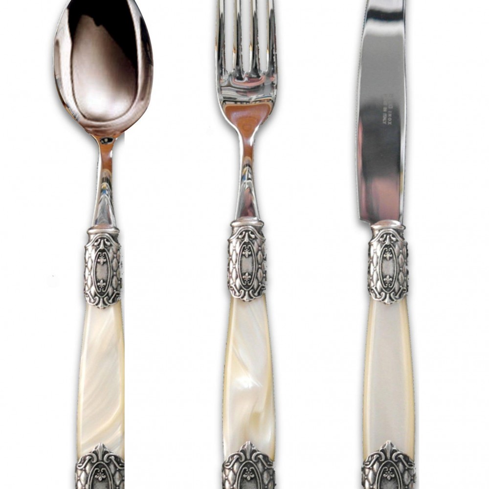 Queen Old Silver Steel 75  Parça Çatal,Bıçak ve Kaşık Seti