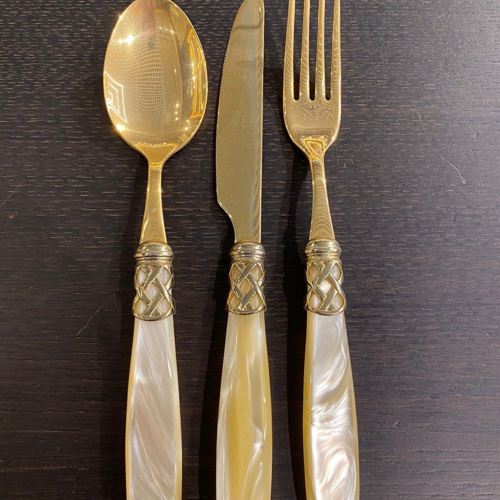 Terracia Gold Gold 87 Parça Çatal, Kaşık ve Bıçak Seti